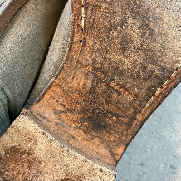 Isabel Marant Crisi Gray Suede Ankle Boots FR 40 US 10 - Picture 15 of 16